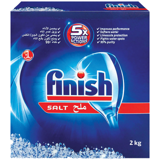 فنش ملح لغسيل الصحون ربطة 2 × 2 كيلو ( خصم 25% )