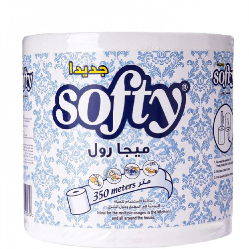 مناديل سوفتي ميجا رول 1 × 6 × 300 متر