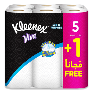 مناديل مطبخ كلينكس فيفا 40 ورق (5+1)