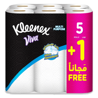 مناديل مطبخ كلينكس فيفا 40 ورق (5+1)