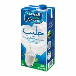 حليب المراعي طويل الأجل كامل الدسم 1 لتر