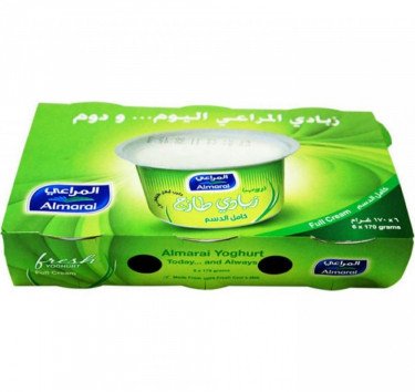 زبادي المراعي كامل الدسم ربطة 170 جم