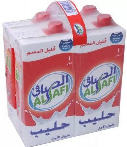 حليب الصافي طويل الأجل قليل الدسم 1 لتر- ربطه