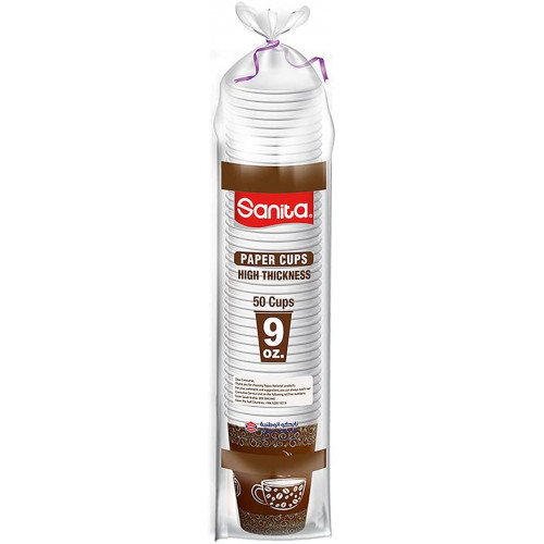 كاسات ورق سانيتا 50 حبة