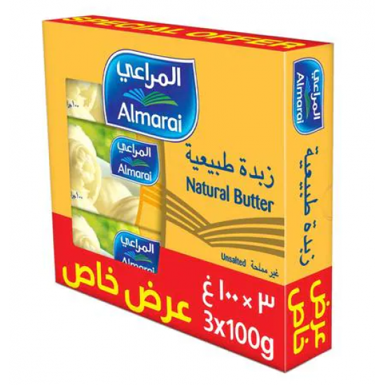 زبدة المراعي 3×100 جم