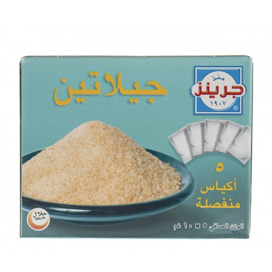 جيلاتين بودرة جرينز 5×10 جم