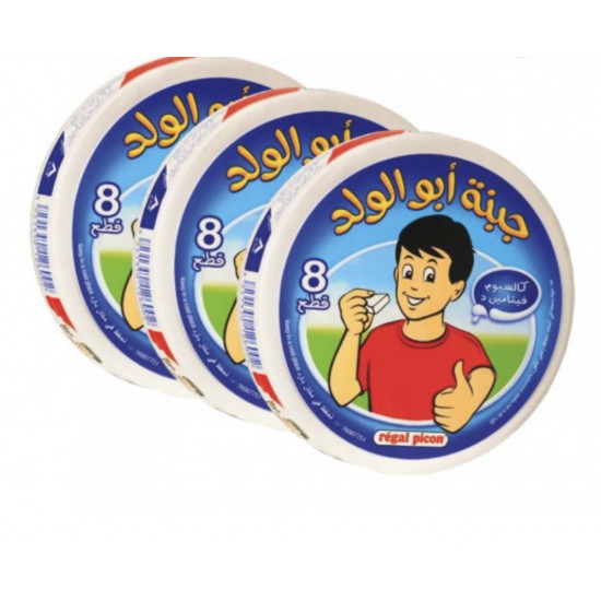 جبنة أبو ولد 8 قطع 3×120 جم
