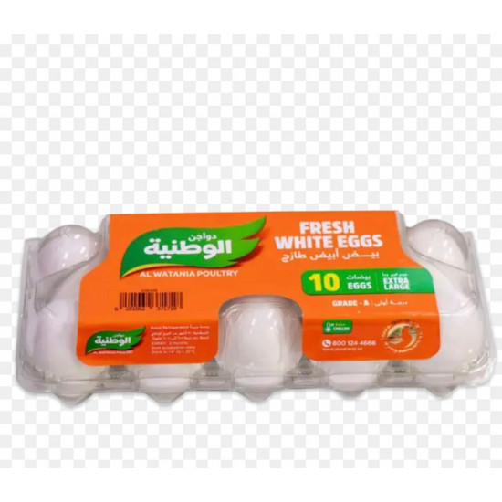 بيض الوطنية بلاستيك كبير جدا (1x10)*