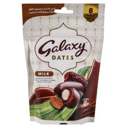 تمر جالكسي فاخر مغطي بالشوكولاتة والحليب اكياس 96جم