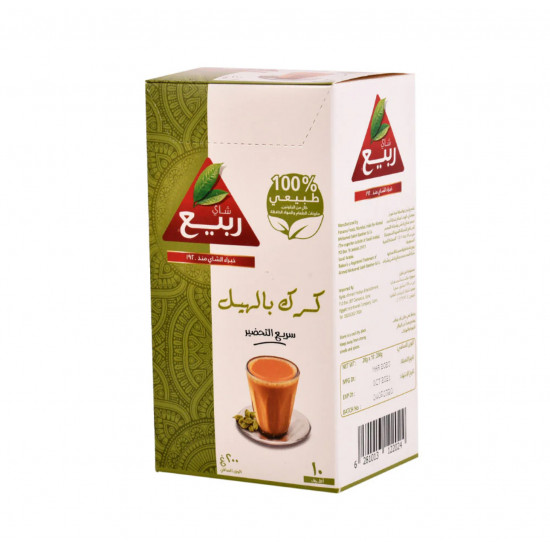 شاي ربيع ظروف كرك بالهيل 10× 20جم 