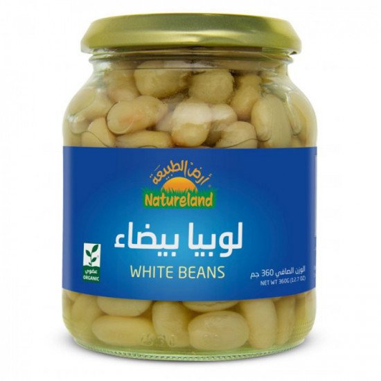 لوبيا بيضاء عضوي أرض الطبيعه 360 جم