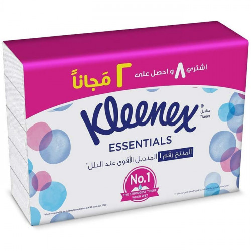 منديل كلينكس إسينشيال بلاستيك 130 منديل