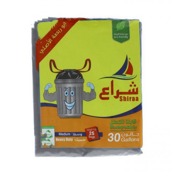 أكياس نفايا موج 30 جالون ×25 حبة×20 ربطة*