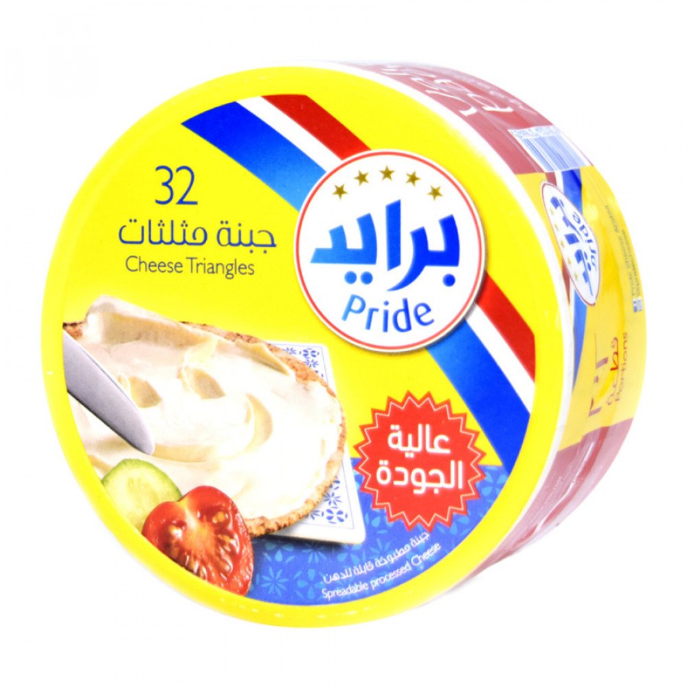 جبنة برايد مثلثات 32 قطعة 448 جم