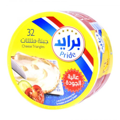 جبنة برايد مثلثات 32 قطعة 448 جم