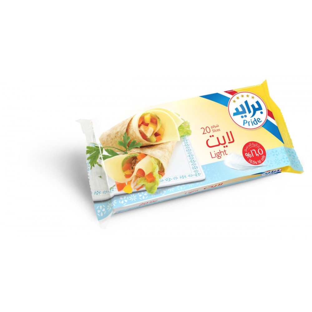جبنة شرائح لايت برايد 200 جم