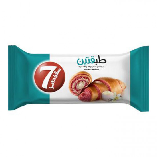 كرواسان 7 دايز طبقتين الفراولة 90 جم