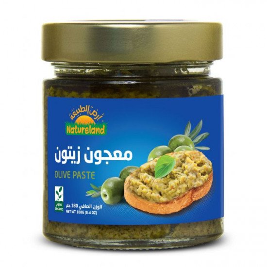 معجون زيتون عضوي أرض الطبيعه 180 جم