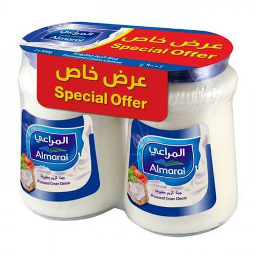جبنة كريم قشطة المراعي كاسات 2×500جم مخفض