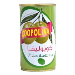زيتون كوبوليفا أخضر حبة كاملة علب 200 جم