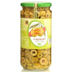 زيتون كوبوليفا شرائح أخضر قزاز 360 جم