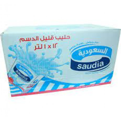 كرتون حليب السعودية قليل الدسم 1 لتر 