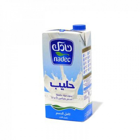 حليب نادك طويل الاجل كامل الدسم 1 لتر 