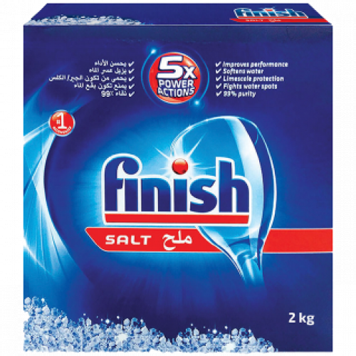 فنش ملح لغسيل الصحون ربطة 2 × 2 كيلو ( خصم 25% )