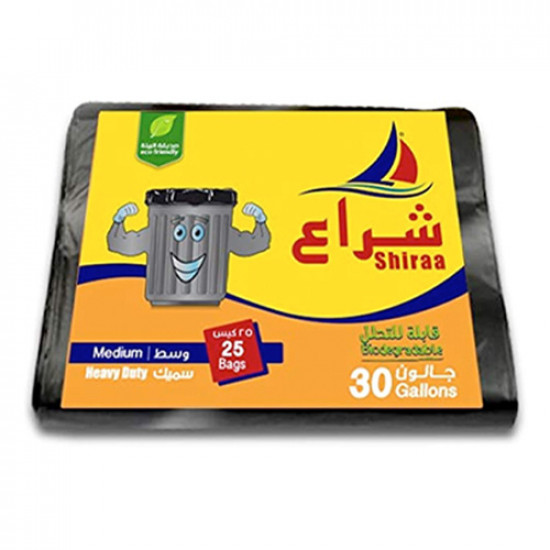 أكياس نفايا شراع رول 30 جالون 25 كيس