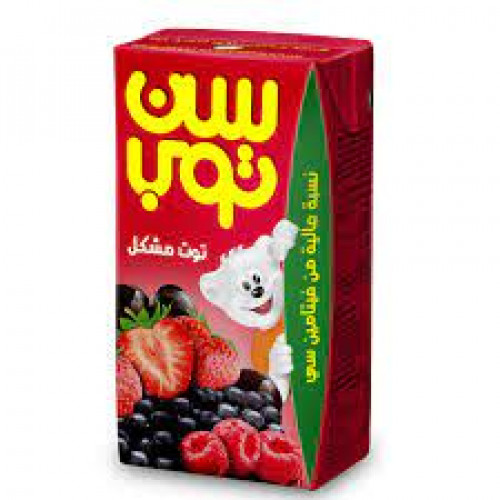 سن توب صغير توت مشكل 125 مل 