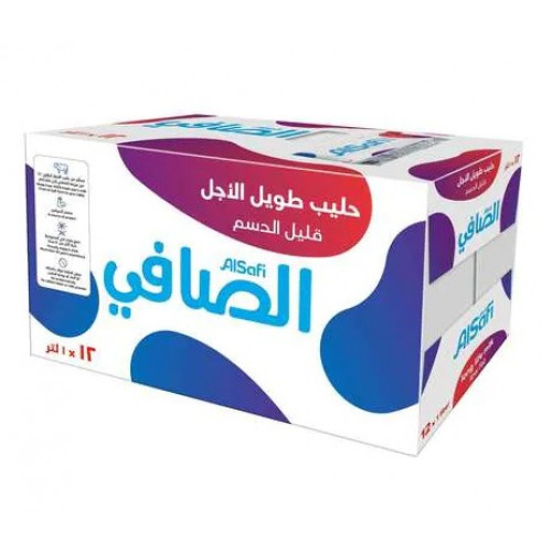 كرتون حليب الصافي طويل الأجل قليل الدسم 1 لتر 