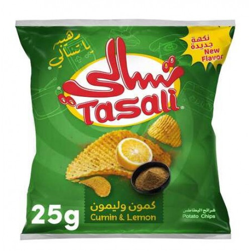 بطاطس تسالي كمون وليمون 25 جم