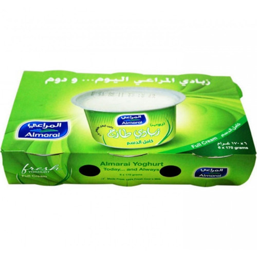 زبادي المراعي كامل الدسم ربطة 170 جم