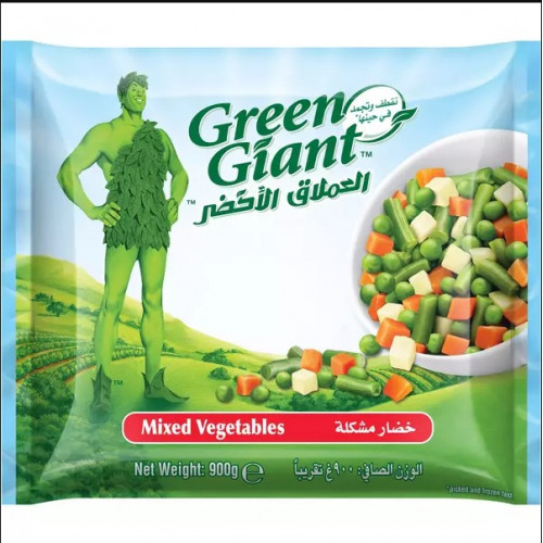 خضار مشكل بدون ذرة العملاق الأخضر 900 جم