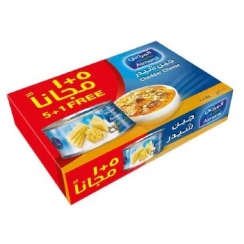 جبنة المراعي شيدر قليل الدسم 56 جم (5+1)