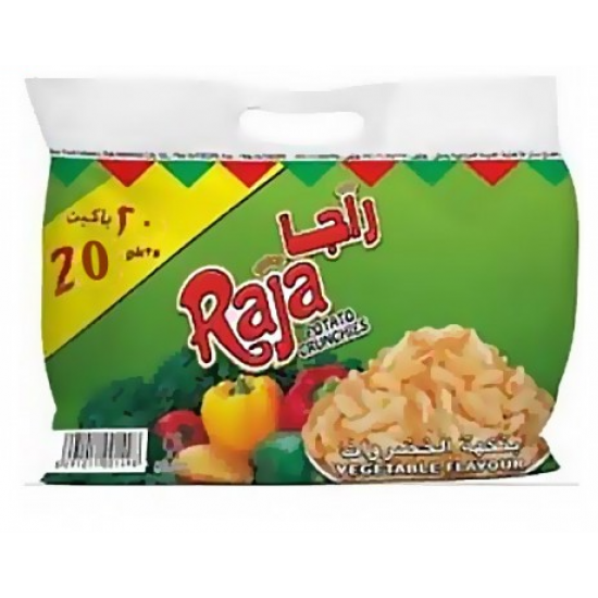بطاطس راجا خضار 20x5 14 جم كيس