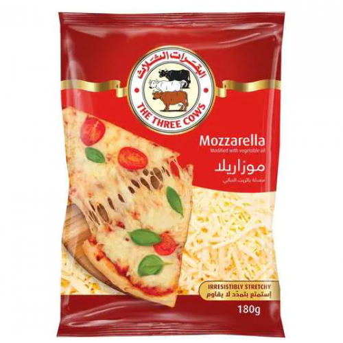 جبنة موزاريلا البقرات الثلاث 180 جم جبنة موزاريلا البقرات الثلاث 180 جم