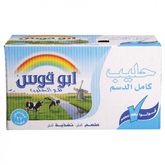 كرتون حليب أبو قوس كامل الدسم 1 لتر 