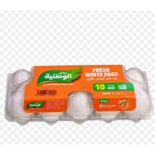 بيض الوطنية بلاستيك كبير جدا (1x10)*