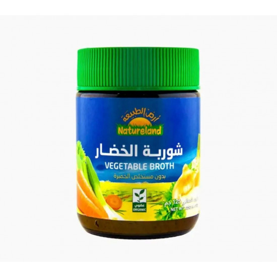 خلاصة شوربة الخضار بدون خميرة أرض الطبيعه 125 جم 