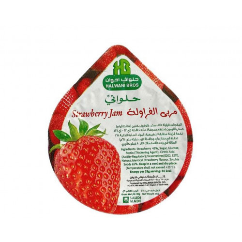كرتون مربى حلواني فراولة شفرات 30 جم 