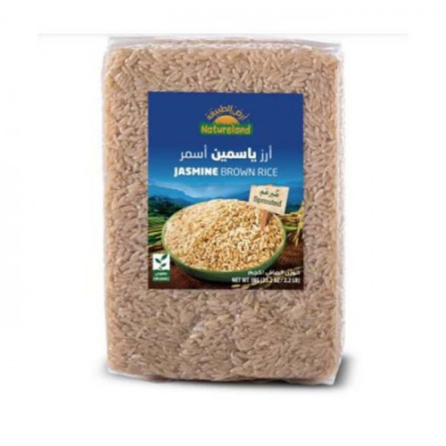 أرز ياسمين أسمر مبرعم أرض الطبيعه 1 كجم أرز ياسمين أسمر مبرعم أرض الطبيعه 1 كجم