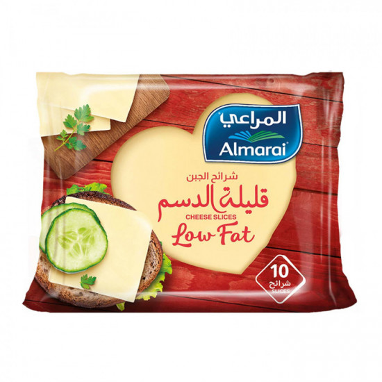 جبنة شرائح شيدر قليل الدسم المراعي 200جم