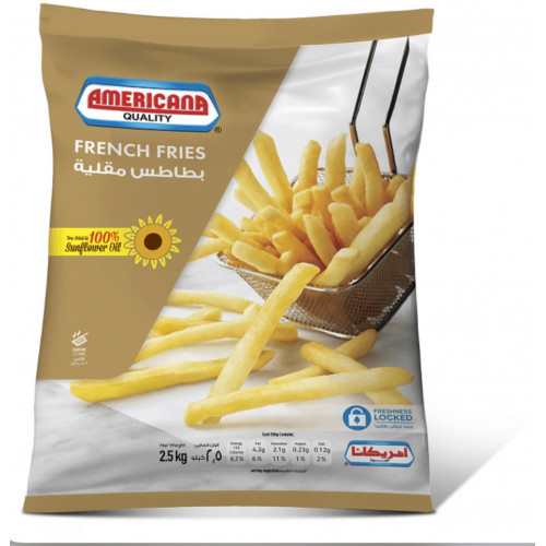 بطاطس أمريكانا 9×9 مم 2.5 كيلو