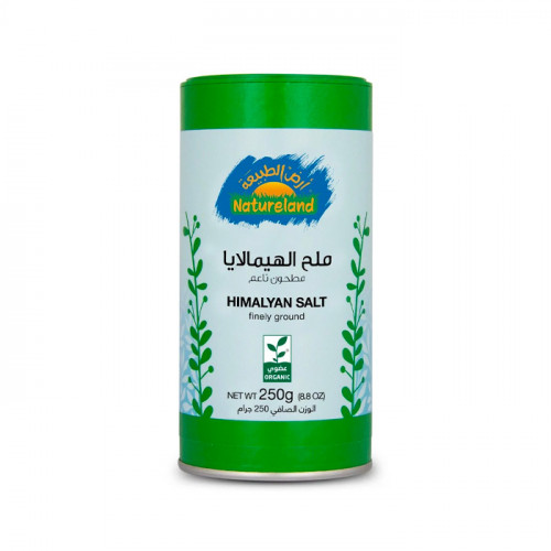 ملح الهيمالايا مطحون ناعم عضوي أرض الطبيعه 250 جم ملح الهيمالايا مطحون ناعم عضوي أرض الطبيعه 250 جم