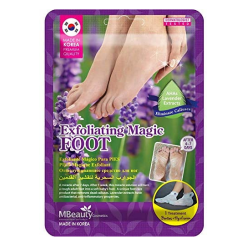 MBeauty Exfoliating Magic Foot Booties with Lavender &amp; AHAs – Premium Home Spa Treatment – 1 Pair 