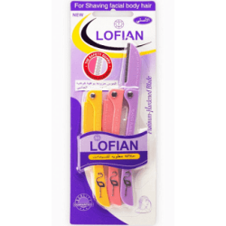 Lofian Feather Flamingo S Folding Razors for Women – Authentic 3-Piece Pack for Facial &amp; Body Hair Shaving