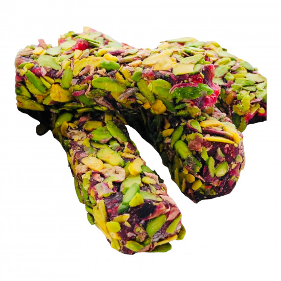 حلقوم رمان مغطى بالفستق العنتابي 