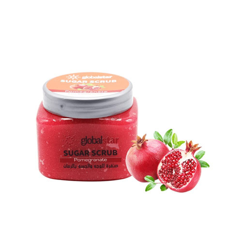 جلوبال ستار مقشر السكر بالرمان 600 مل