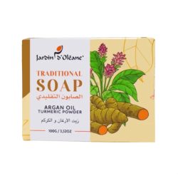 Jardin d’Oléane Traditional Argan Oil &amp; Turmeric Powder Soap – 100g